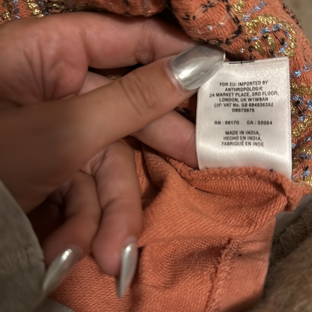 Anthropologie Pink Embellished Crewneck Sweater - Picture 9 of 13